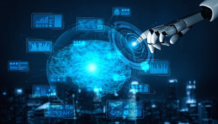 Team learning together in workshop environment